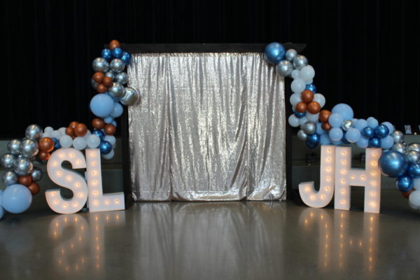 Rose Gold Sequin Backdrop