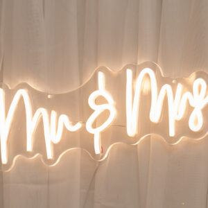 Mr. & Mrs. light up sign